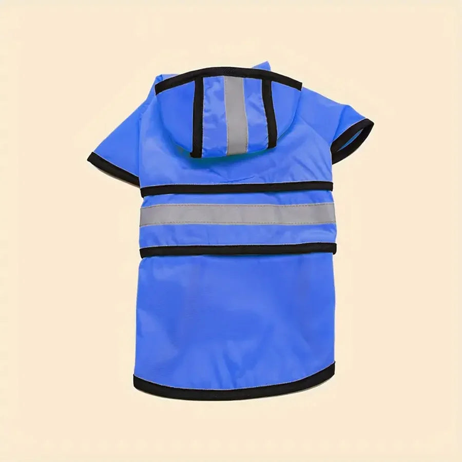 Adjustable waterproof and windproof dog raincoat, keep your 4-legged friend dry and comfortable.