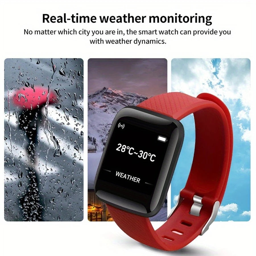 Smart Watch Men Women Wristwatch Message Fitness Tracker Electronic Watch for Android iOS