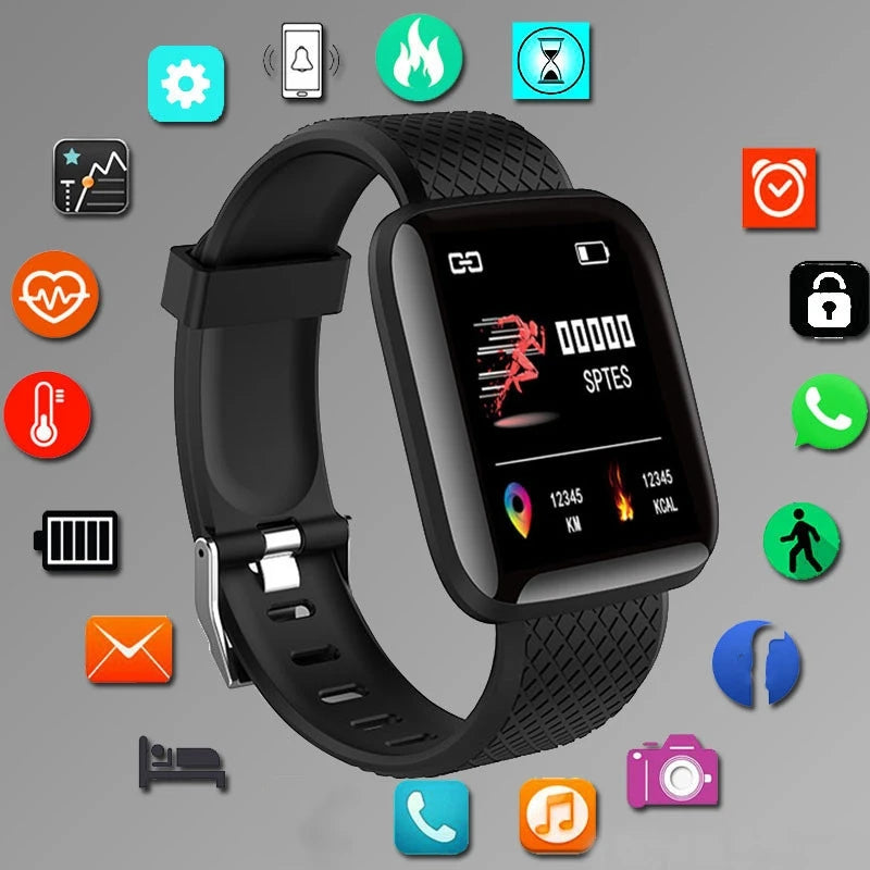 Smart Watch Men Women Wristwatch Message Fitness Tracker Electronic Watch for Android iOS