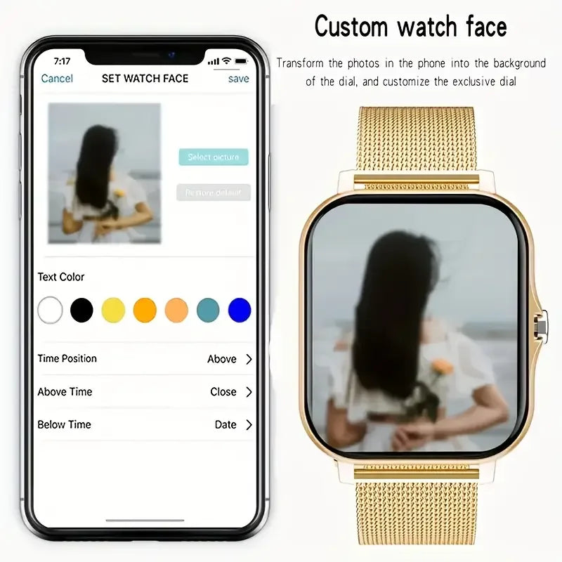 2025 Smart Watch Men Women 2.01 Inch HD Screen Answer Call Message View Sport Modes