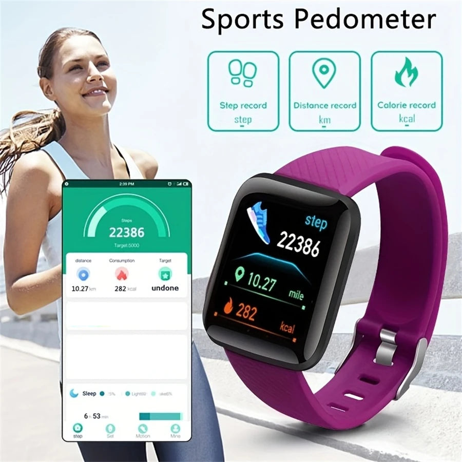Smart Watch Men Women Wristwatch Message Fitness Tracker Electronic Watch for Android iOS