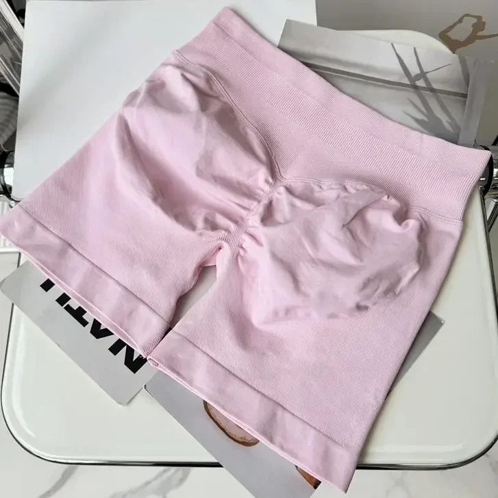 New European and American High-quality Women's Shorts Seamless Peach Hip Lift Abdominal Fitness Women's Shorts
