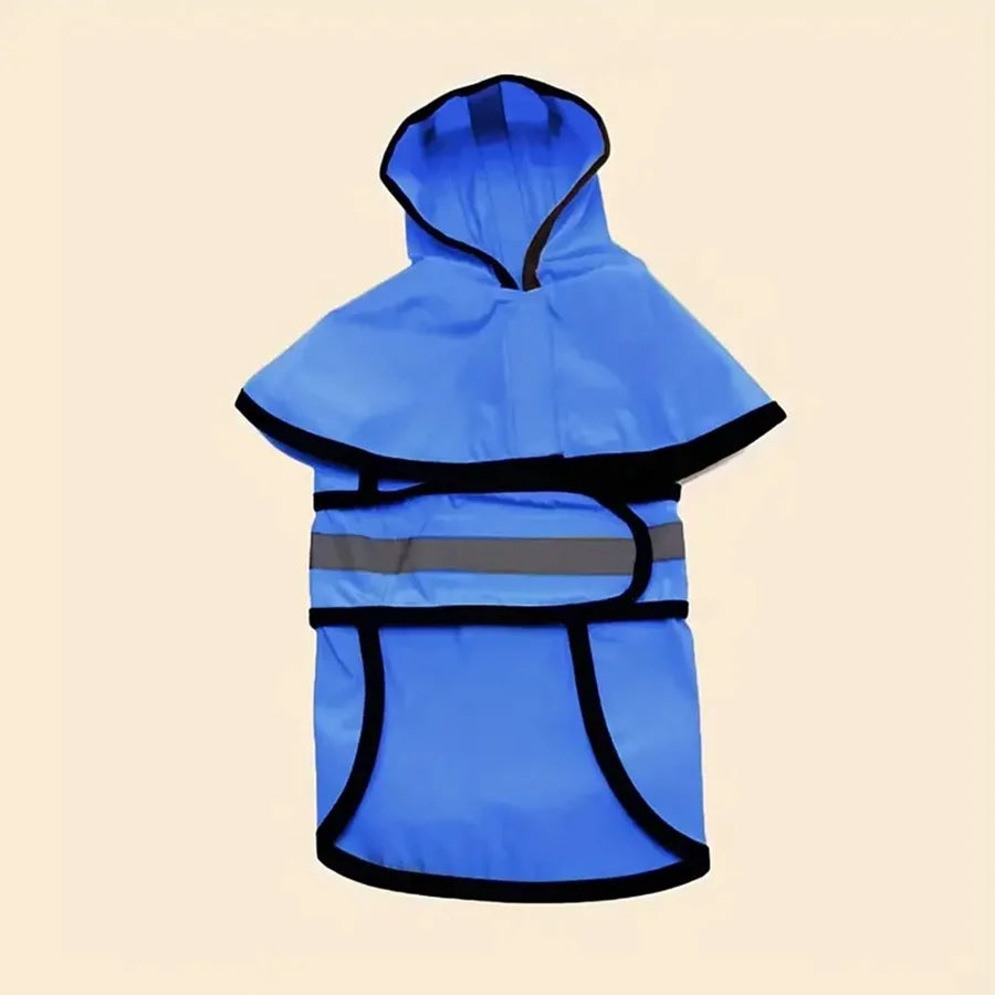 Adjustable waterproof and windproof dog raincoat, keep your 4-legged friend dry and comfortable.