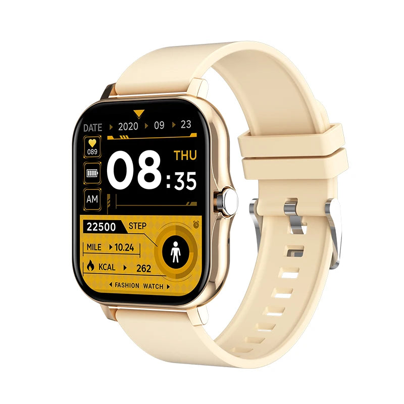 This modern smartwatch offers Bluetooth calling, music playback, and customizable watch faces. Ideal for those seeking practicality and style in their everyday lives, with colorful watch faces and smart features to make your routine easier.