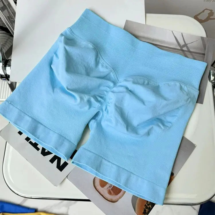 New European and American High-quality Women's Shorts Seamless Peach Hip Lift Abdominal Fitness Women's Shorts