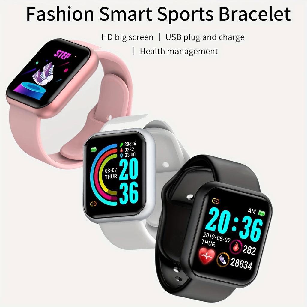 Smart Watch Men Women Wristwatch Message Fitness Tracker Electronic Watch for Android iOS