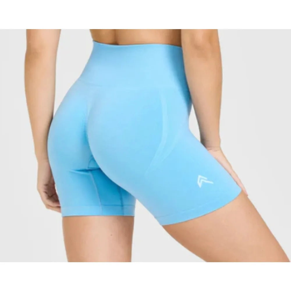 New European and American High-quality Women's Shorts Seamless Peach Hip Lift Abdominal Fitness Women's Shorts