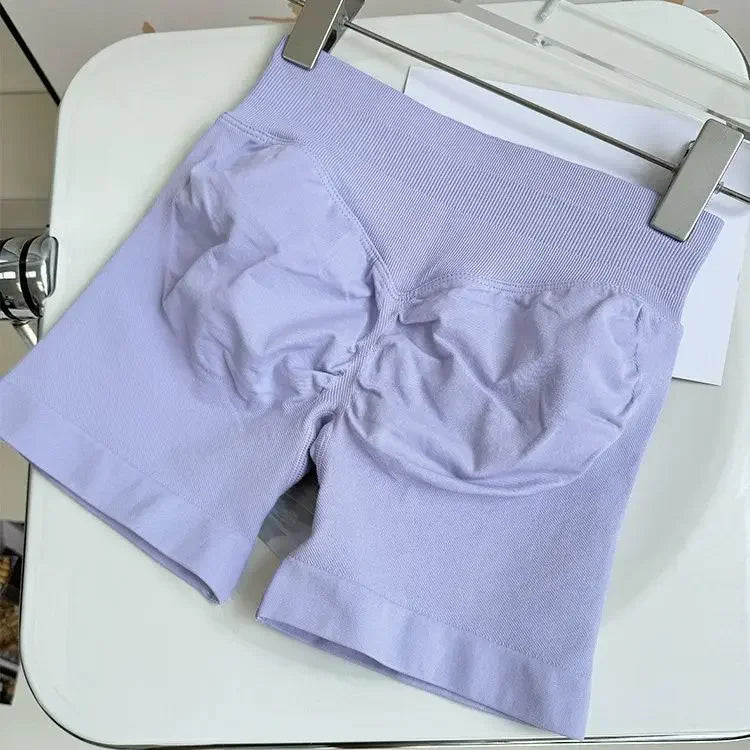 New European and American High-quality Women's Shorts Seamless Peach Hip Lift Abdominal Fitness Women's Shorts