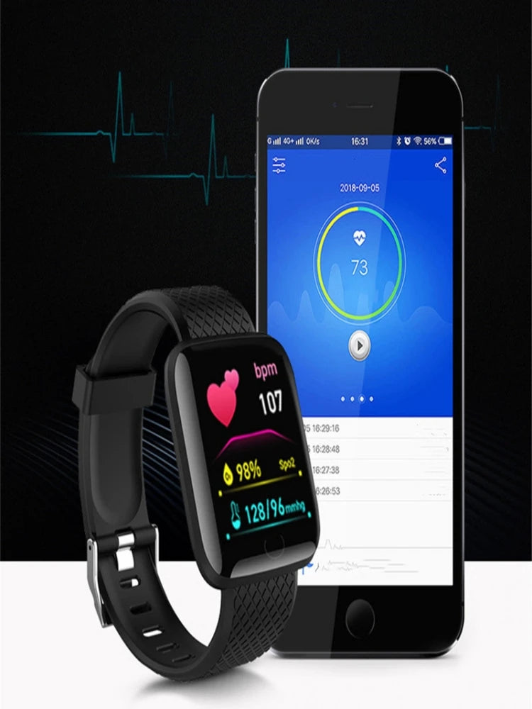 Smart Watch Men Women Wristwatch Message Fitness Tracker Electronic Watch for Android iOS