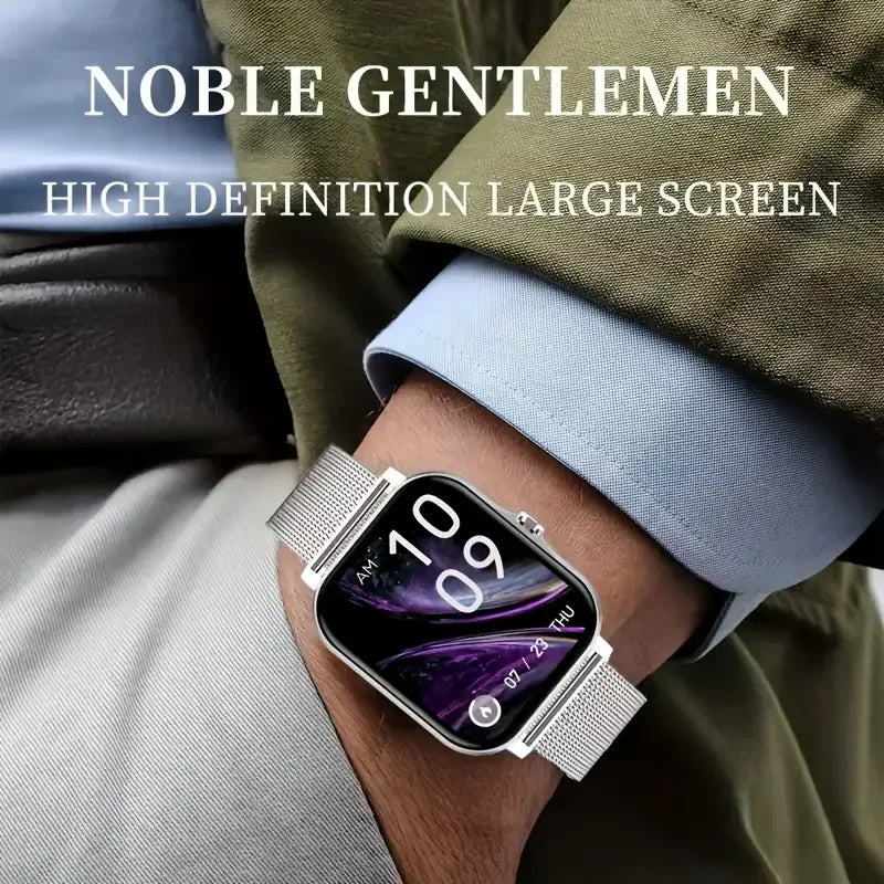 2025 Smart Watch Men Women 2.01 Inch HD Screen Answer Call Message View Sport Modes