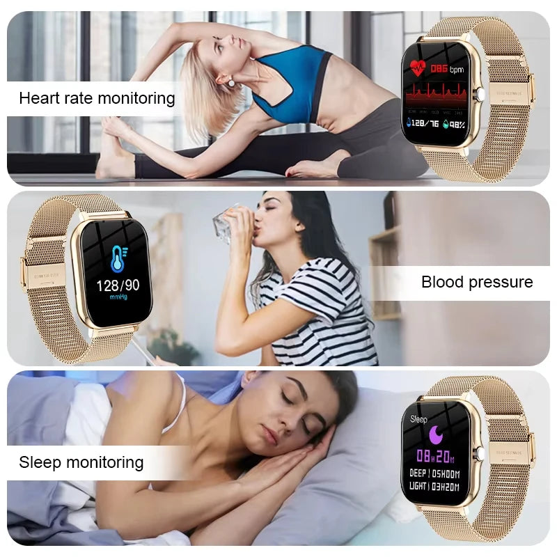 2025 Smart Watch Men Women 2.01 Inch HD Screen Answer Call Message View Sport Modes