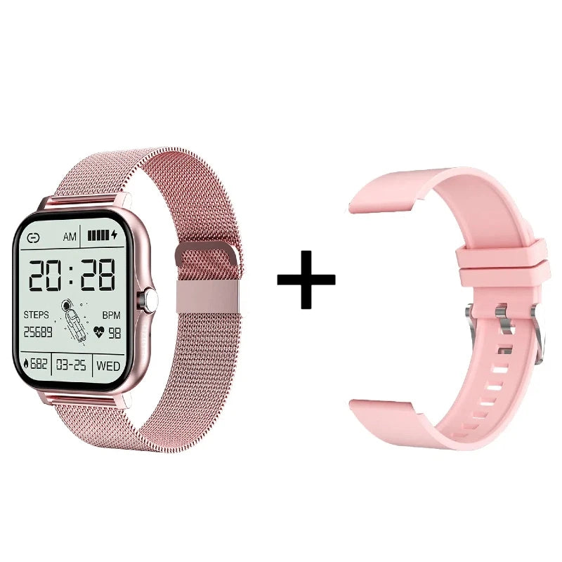 This modern smartwatch offers Bluetooth calling, music playback, and customizable watch faces. Ideal for those seeking practicality and style in their everyday lives, with colorful watch faces and smart features to make your routine easier.