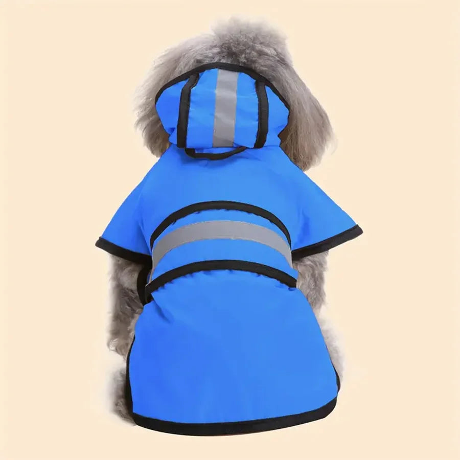 Adjustable waterproof and windproof dog raincoat, keep your 4-legged friend dry and comfortable.