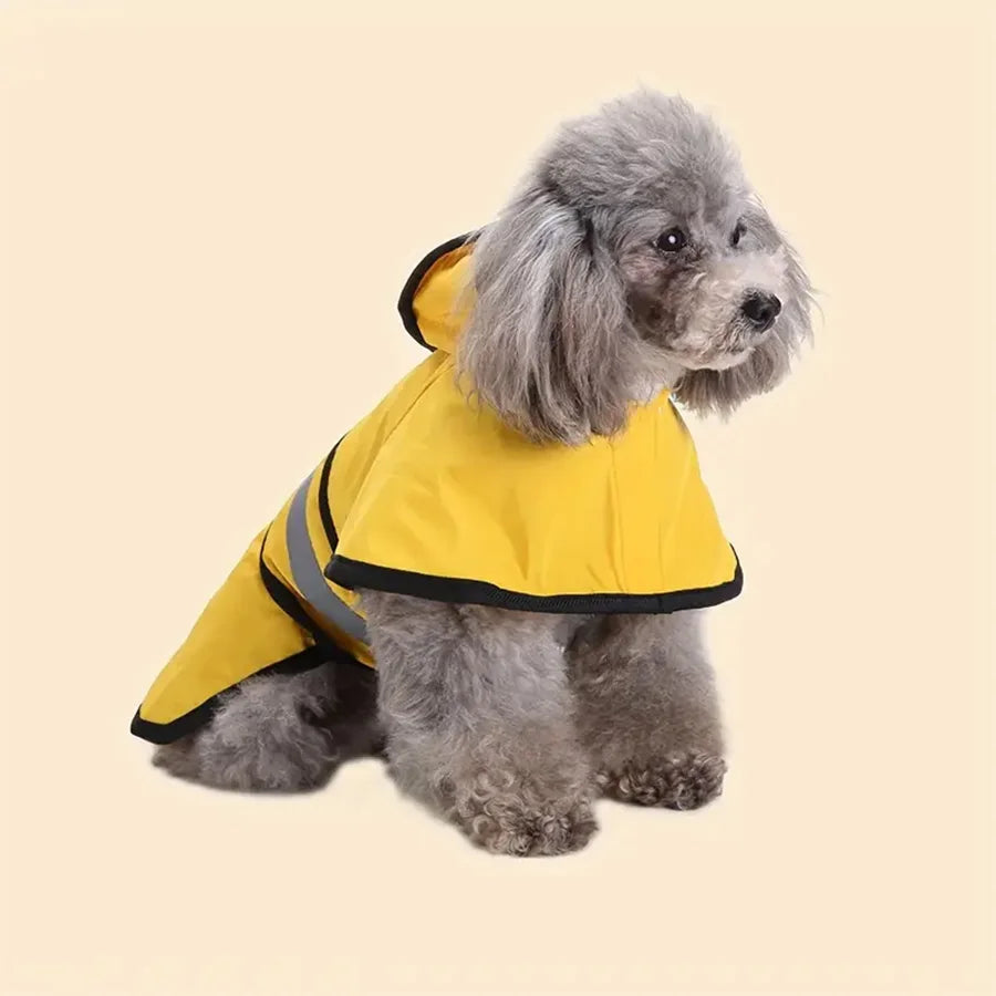 Adjustable waterproof and windproof dog raincoat, keep your 4-legged friend dry and comfortable.