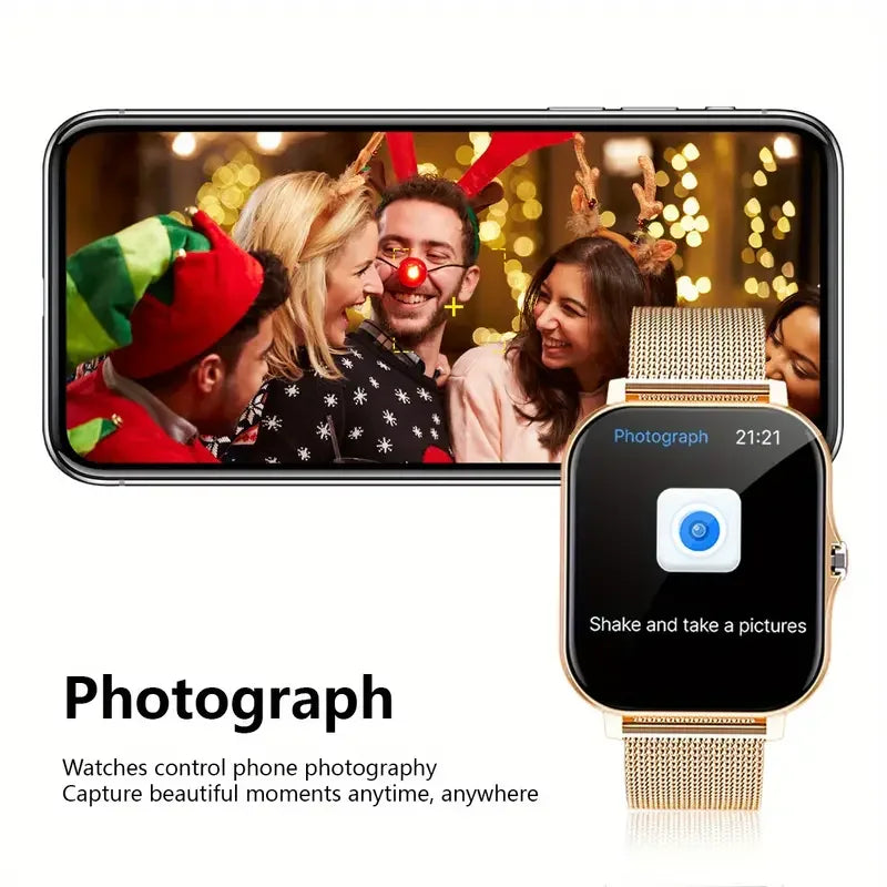 2025 Smart Watch Men Women 2.01 Inch HD Screen Answer Call Message View Sport Modes