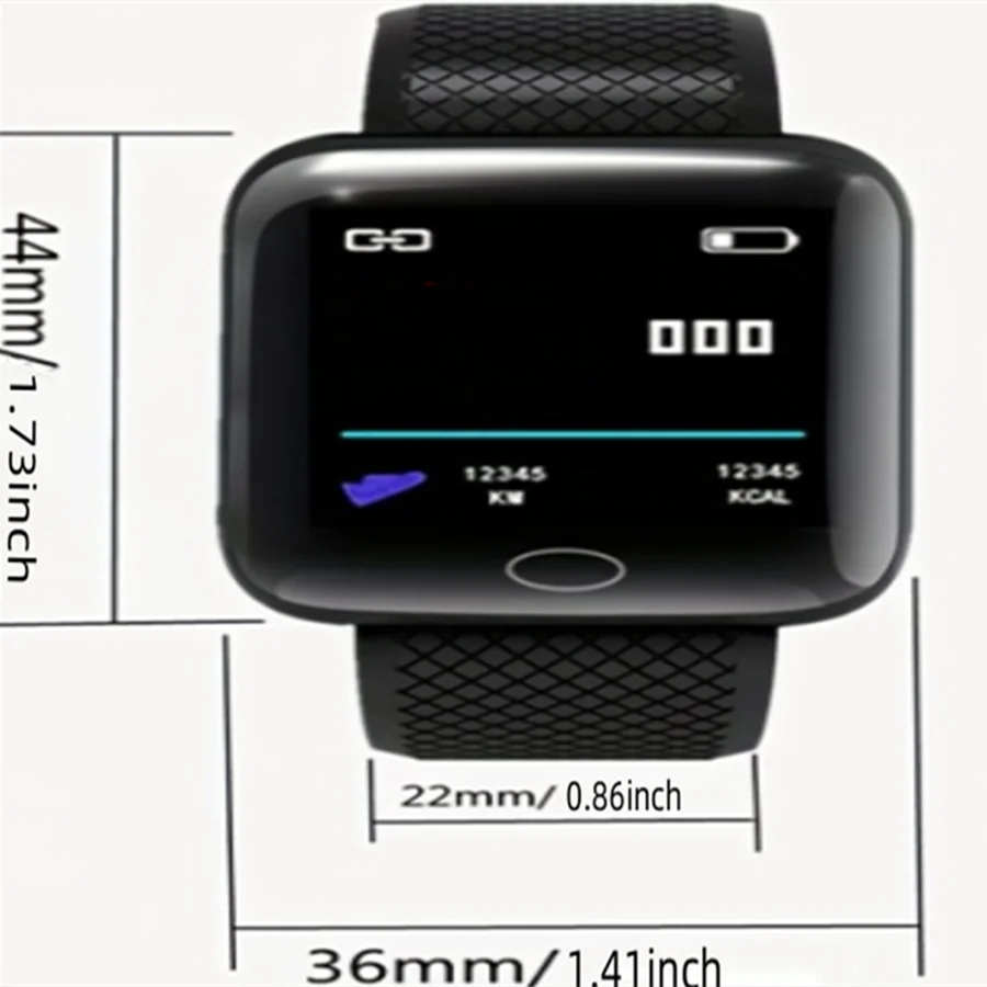 Smart Watch Men Women Wristwatch Message Fitness Tracker Electronic Watch for Android iOS