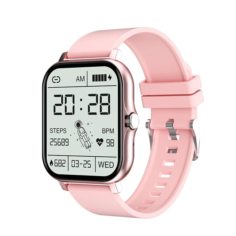 This modern smartwatch offers Bluetooth calling, music playback, and customizable watch faces. Ideal for those seeking practicality and style in their everyday lives, with colorful watch faces and smart features to make your routine easier.