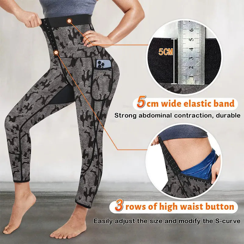 Women's Thermal Fitness Leggings Shaping leggings with a thermal effect that help intensify workouts and increase calorie burn. Comfortable, stretchy, and with a side pocket for convenience.